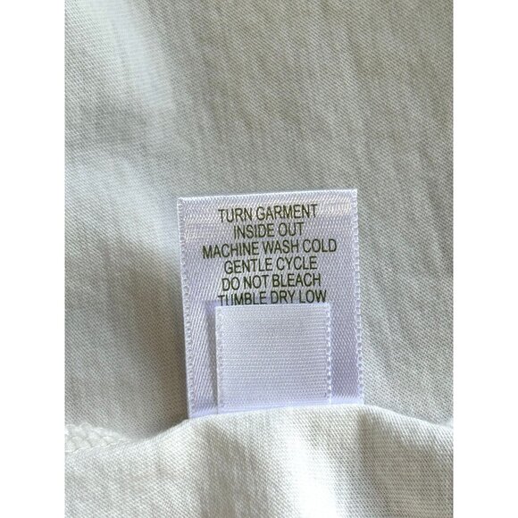 Garnet Hill Women's Pima Cotton Ruffle Tank Top in Ivory - Sz S - Picture 6 of 6